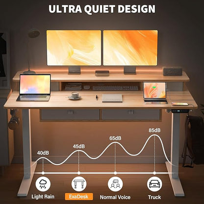 48 * 30 Inches Electric Standing Widened Desk Adjustable Height