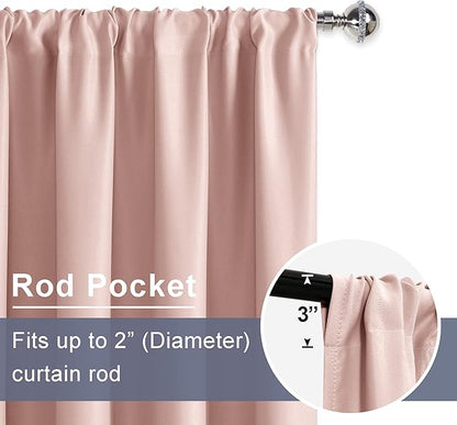 JIUZHEN Short Blackout Curtains