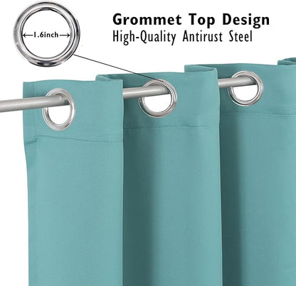 ChrisDowa Blackout Curtains 102 inches Long