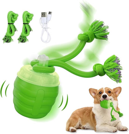 Interactive Dog Toys, [2025 Newly Upgraded] Interactive Dog Ball for Medium/Large Dogs, Automatic Moving Dogs Toy Wicked Ball for Boredom & Training, Play Music, USB Rechargeable(Green)