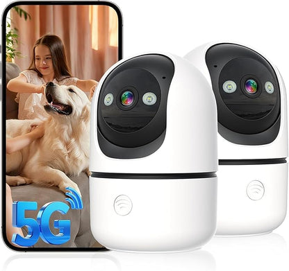 Security Cameras Indoor, 2K 5G&2.4Ghz WiFi Camera