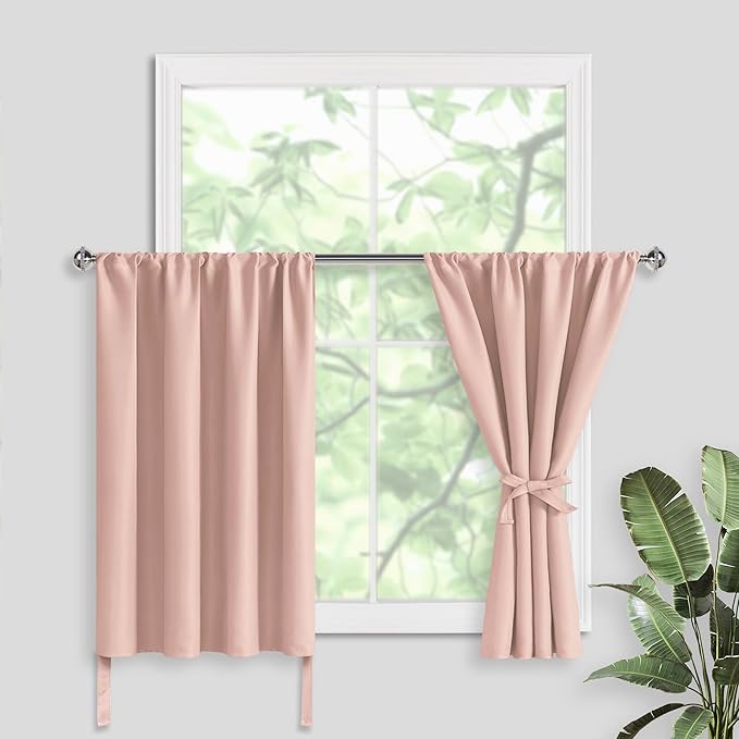 JIUZHEN Short Blackout Curtains