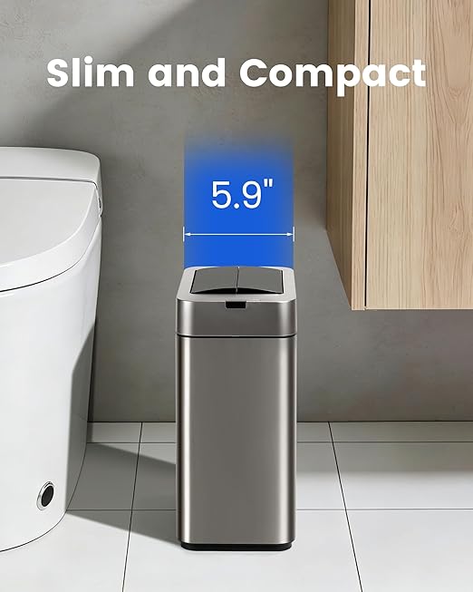 ELPHECO Bathroom Trash Can