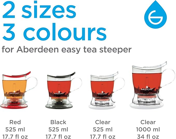 GROSCHE Aberdeen Tea Infuser Teapot & Smart Tea Maker