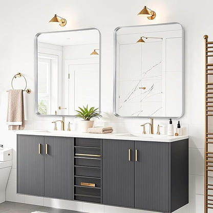 Fabuday Silver Bathroom Mirror