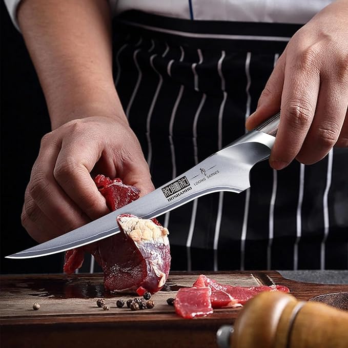 HOSHANHO Fillet Knife 7 Inch, Super Sharp Boning Knife in High Carbon Stainless