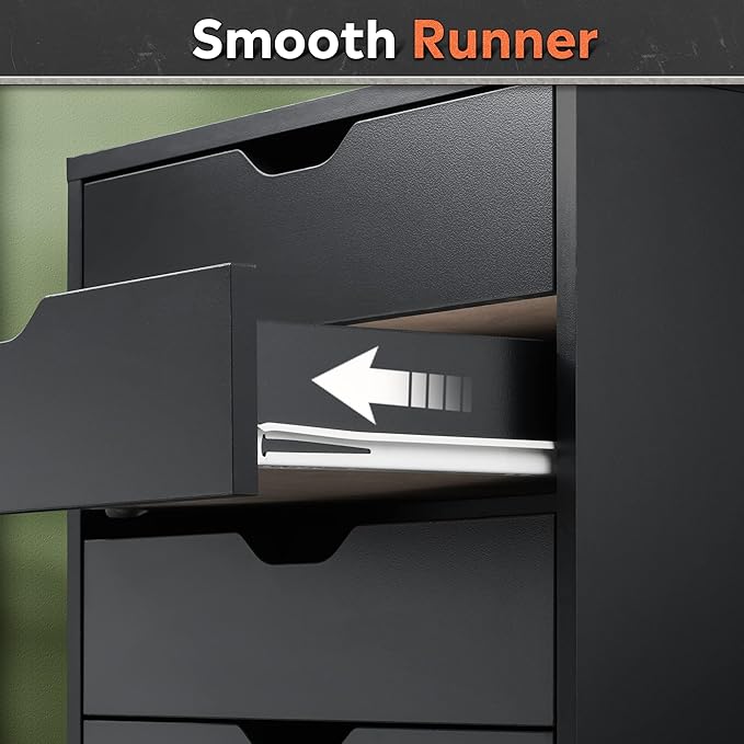 DEVAISE 7-Drawer Chest, Wood Storage Dresser Cabinet
