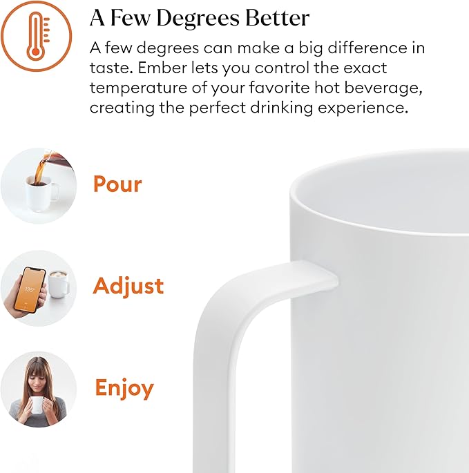 Ember Temperature Control Smart Mug 2, 14 Oz, App-Controlled Heated Coffee Mug