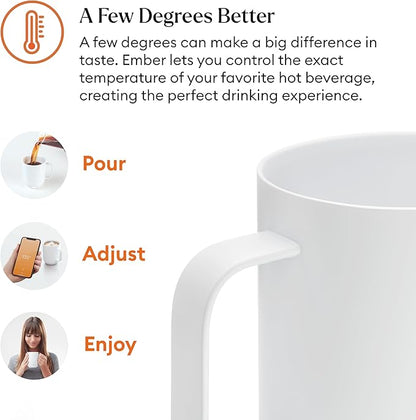 Ember Temperature Control Smart Mug 2, 14 Oz, App-Controlled Heated Coffee Mug