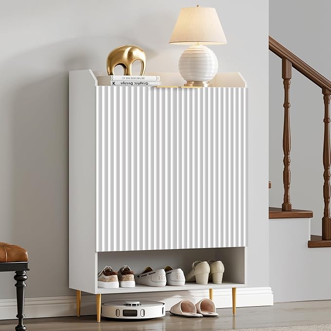 SICOTAS Fluted Shoe Cabinet
