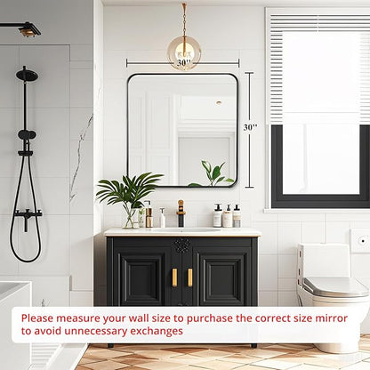 Fabuday Bathroom Mirror with Black Frame