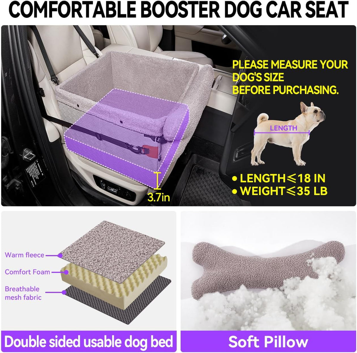 Dog Car Seats for Small Medium Dogs. Everyday comfort that fits naturally into your space.