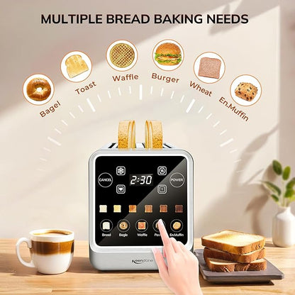 Keenstone Toaster 4 Slice, Digital Smart Toaster