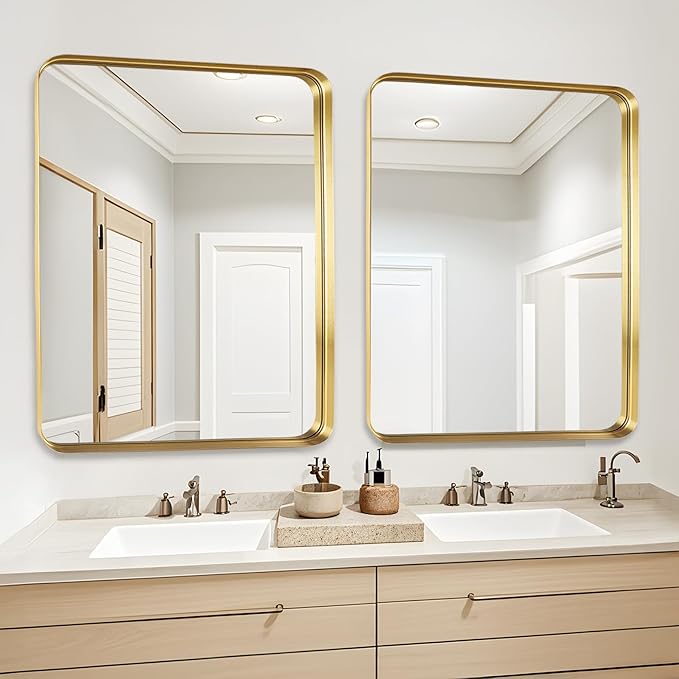 Fabuday Gold Bathroom Mirror
