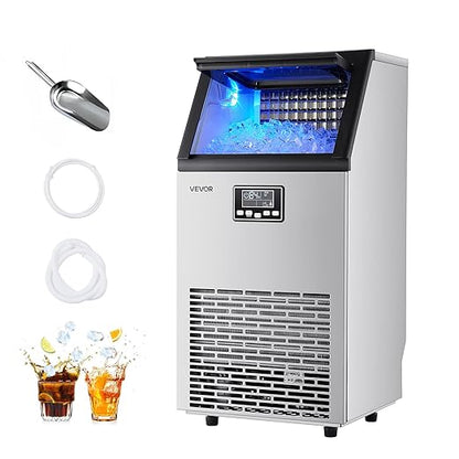 VEVOR Commercial Ice Maker Machine, 100 lbs/24h