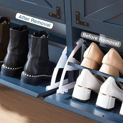 Shoe Storage Cabinet, Farmhouse Shoe Organizer