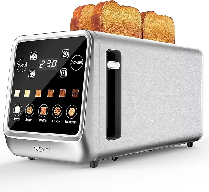 Keenstone Toaster 4 Slice, Digital Smart Toaster