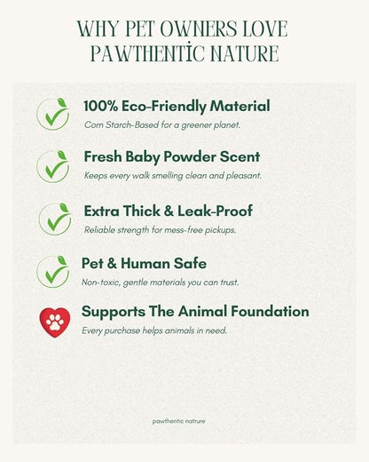Compostable Dog Poop Bags – 90 Count Value Pack, Extra-Thick 18 Micron, Leak-Proof & Plant-Based, Light Scent, Biodegradable & Eco-Friendly for Dogs & Cats – USA Owned