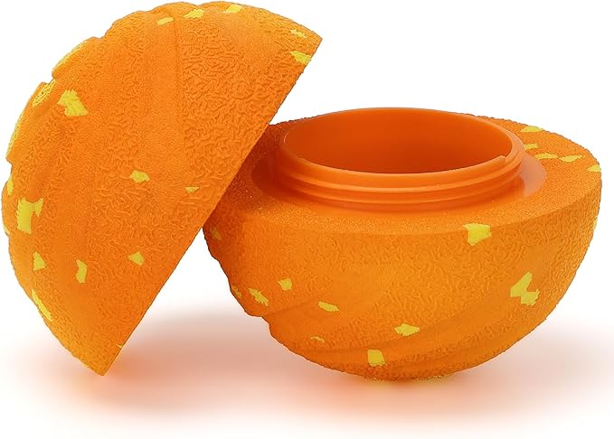 Dog Ball Dog Paw Pattern Replacement Shell (Orange)