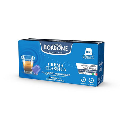 Caffè Borbone Crema Classica Aluminum Capsules Compatible