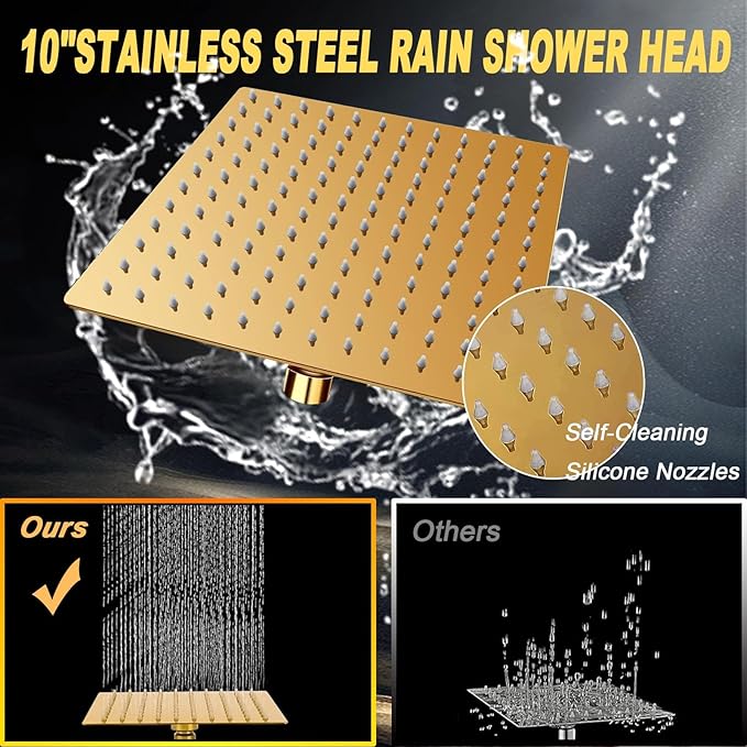 10'' Square Rain Shower Heads