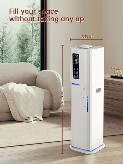 2.64Gal Humidifiers for Bedroom Large Room, Warm and Cool Mist up to 500ft²