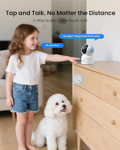 4K 8MP Indoor Security Camera, WiFi Camera
