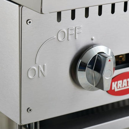 Kratos 15" Wide Commercial Countertop Griddle, Gas Hot Plate