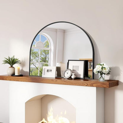CIRCUMI Arched Wall Mirror, Metal Frame, Large Size