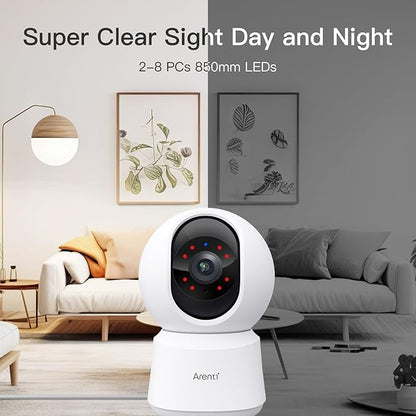 ARENTI 5G Indoor Security Camera, 4MP Pet Camera