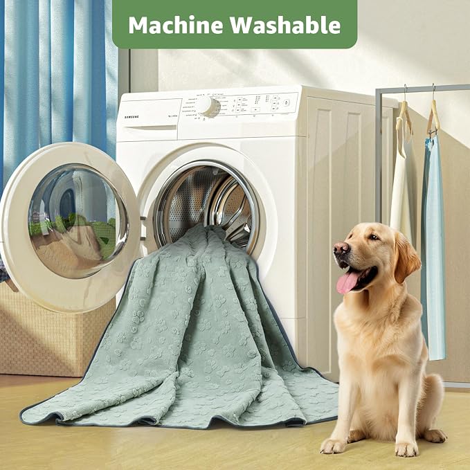 LOOBANI 2 Pack Extra Large Washable Pee Pads for Dogs 72"x72" | Reusable, Super Absorbent, Waterproof, Leakproof, Non Slip, Soft, For Potty Training, Playpen, Crates, Beds, Couches, Travel