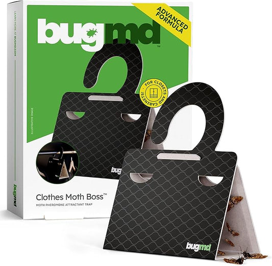 BugMD Clothes & Pantry Moth Traps – Sticky Glue Pheromone-Based Repellent