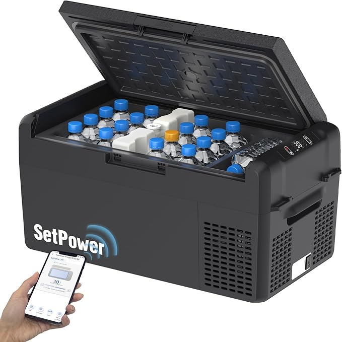 Setpower 12V Refrigerator 21 Quart Portable Freezer 50 Hours Keep Cool