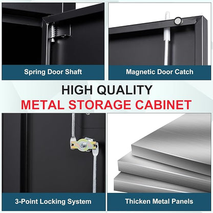 MIIIKO Metal Storage Cabinet