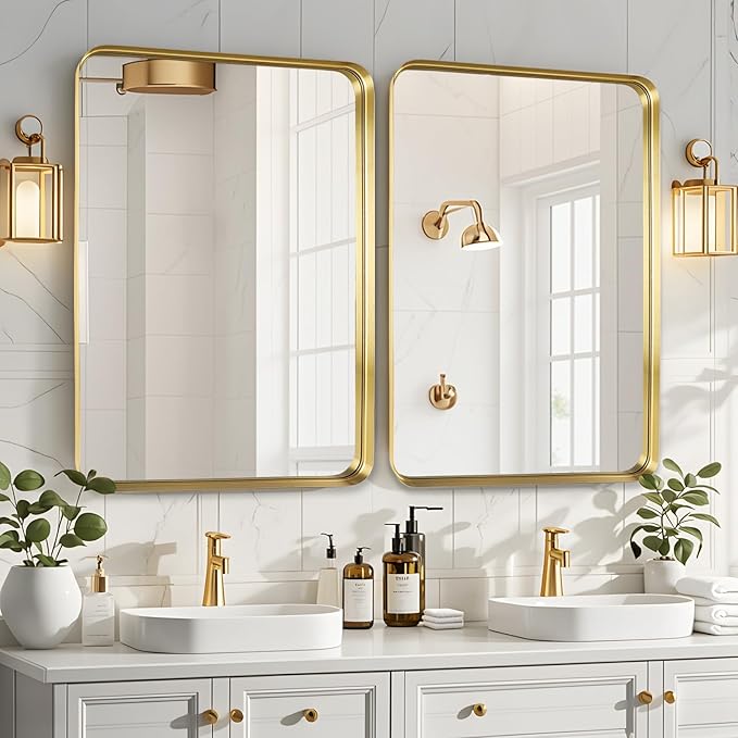 Fabuday Gold Bathroom Mirror
