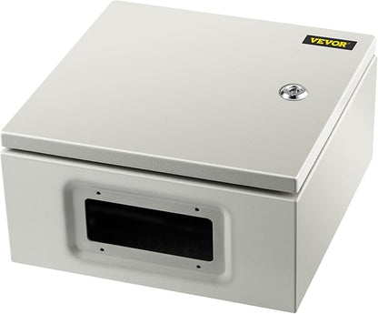 VEVOR NEMA Steel Enclosure, IP66 Waterproof & Dustproof, Outdoor/Indoor