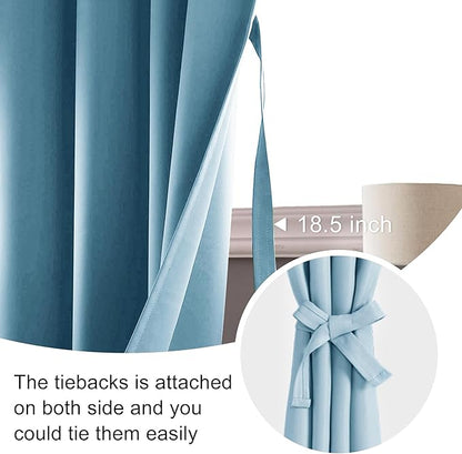 JIUZHEN Blackout Curtains for Bedroom