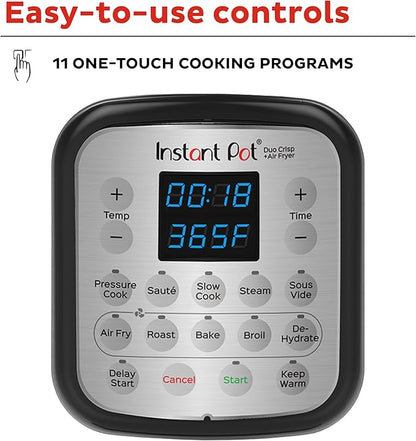 Instant Pot Duo Crisp 11-in-1 Air Fryer and Electric Pressure Cooker Combo