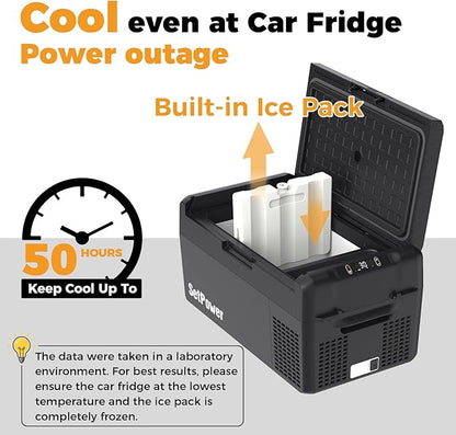 Setpower 12V Refrigerator 21 Quart Portable Freezer 50 Hours Keep Cool
