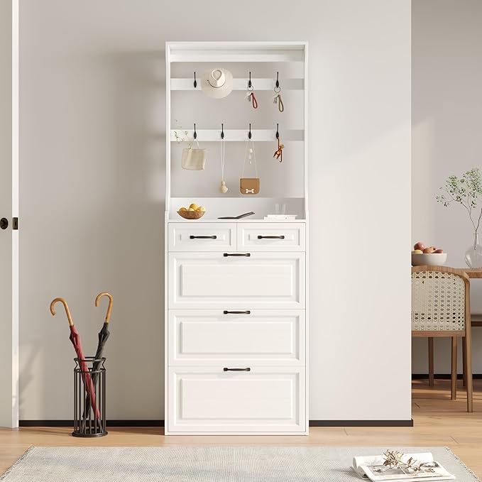 Vibe & Dine Shoe Cabinet, Entryway Shoe Storage Cabinet