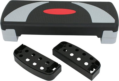 ZENY 31’’ Aerobic Step Platform, Adjustable Exercise Workout Stepper with Stable Risers, Stand Up Steppers for Exercise at Home, Fitness Equipment for Home Gym
