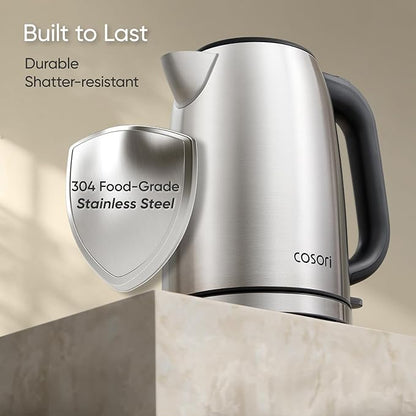 COSORI Electric Kettle, Plastic-Free Interior, 2 Lid Opening Angles, Automatic