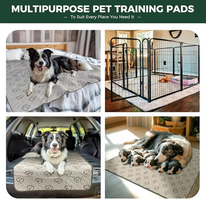 FXW Washable Pee Pads for Dogs, Super Absorbent, 39" x 85", 2 Packs | Machine washable, Non-slip backing, Fits 24"H 8-Panel FXW Rollick/Homeplus Playpens