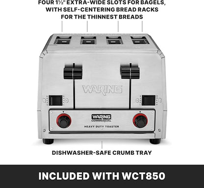 Waring Commercial WCT805 4-Slice Heavy Duty Commercial Pop-Up Bread/Bagel