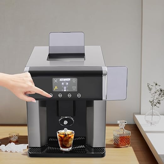 Portable Ice Maker Machine, 2-in-1 Countertop Ice Maker