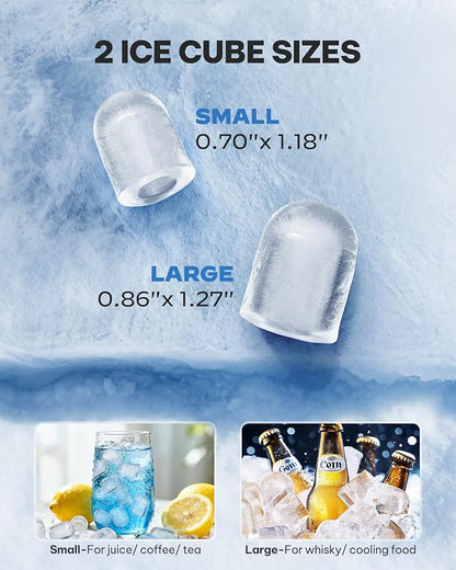 Silonn Ice Maker Countertop, Self-Cleaning Ice Makers