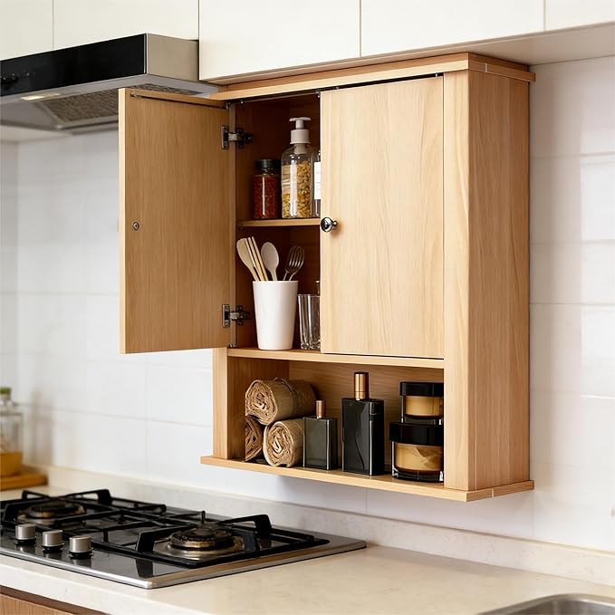 Bathroom Cabinet Wall Mount, Over The Toilet Storage Cabinet, Medicine Cabinet