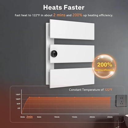 K&KALONZO Electric Towel Warmer, 18.35" W x 22.8" H Wall-Mounted Towel Heater