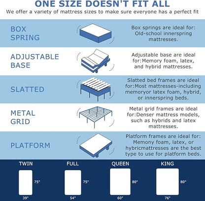King Size Mattress 12 Inch, Medium Firm Hybrid King Bed Mattress, Memory Foam Mattresses in a Box for Pressure Relief, Individual Pocket Spring-Motion Isolation with Edge Support, CertiPUR-US