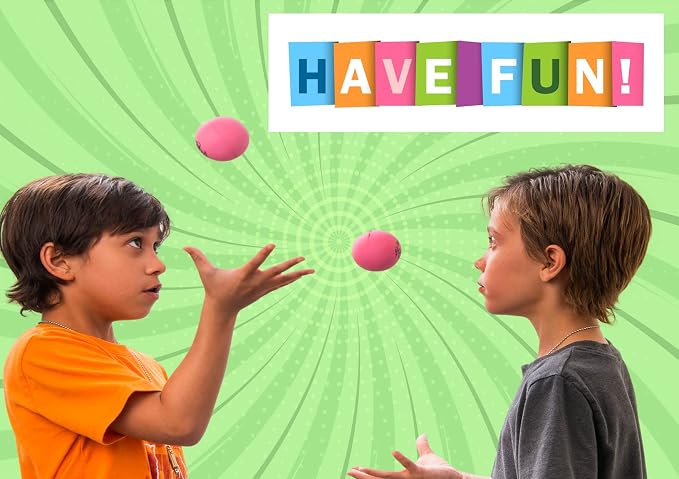 JA-RU Hi Bounce Pinky Ball (1 Ball) – Solid Pink Rubber Bouncy Balls for Kids, Outdoor Playground Toys, Stress Relief Toy & Massage Balls, Bulk Party Favors & Classroom Prizes. 976-1p